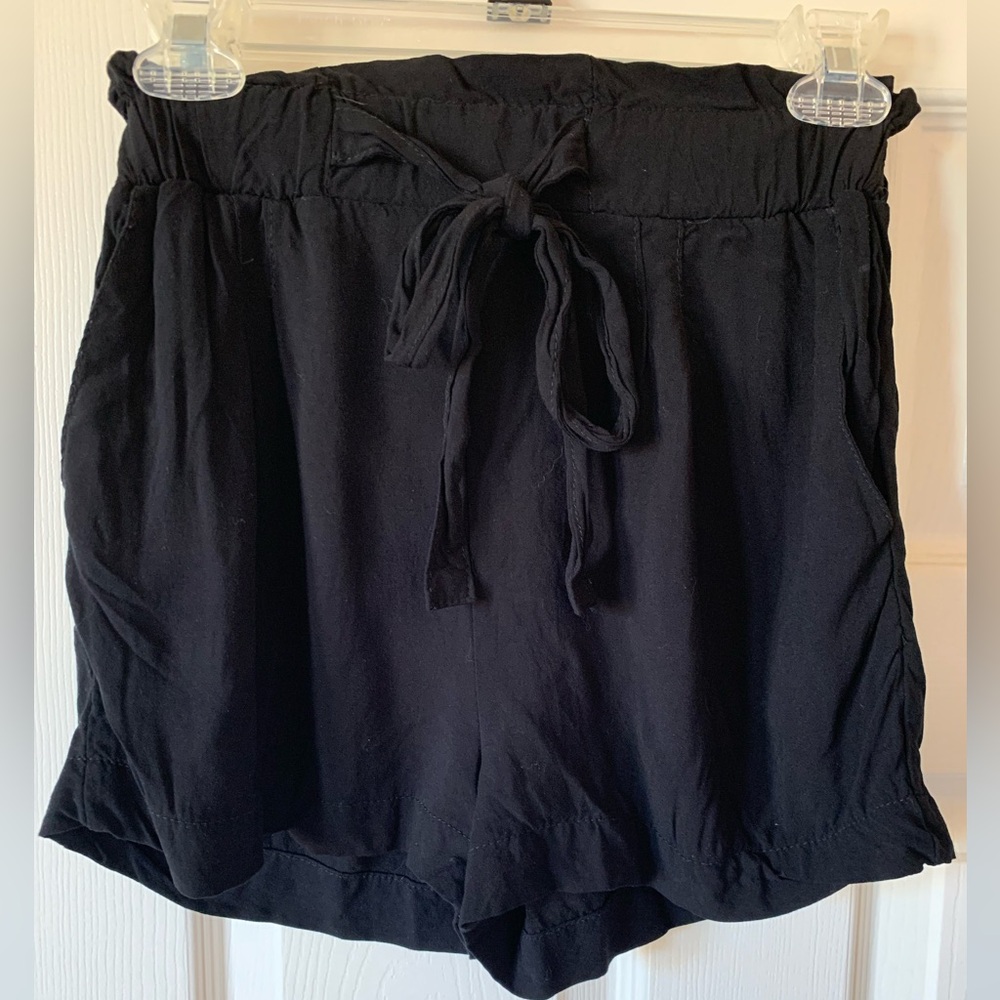Ambiance Apparel high waist shorts dressy casual black with pockets